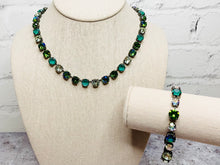 Load image into Gallery viewer, Swarovski Crystal Jungle Green Bracelet