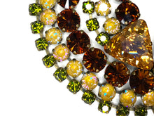 Load image into Gallery viewer, Swarovski Crystal Three-Strand Fall Leaves Necklace