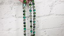 Load and play video in Gallery viewer, Swarovski Crystal Jungle Green Bracelet
